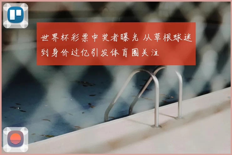 世界杯彩票中奖者曝光 从草根球迷到身价过亿引发体育圈关注